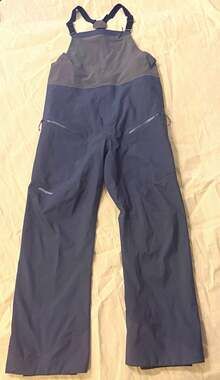 Patagonia Mens SnowDrifter Bibs XL Smolder Blue Ski Snowboard Pants NWOT Mint